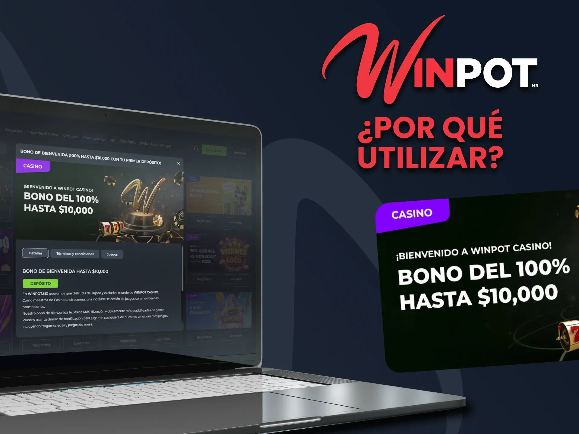 Explora los principales beneficios de utilizar el bono de Winpot y por qué este bono es tan querido por los usuarios.