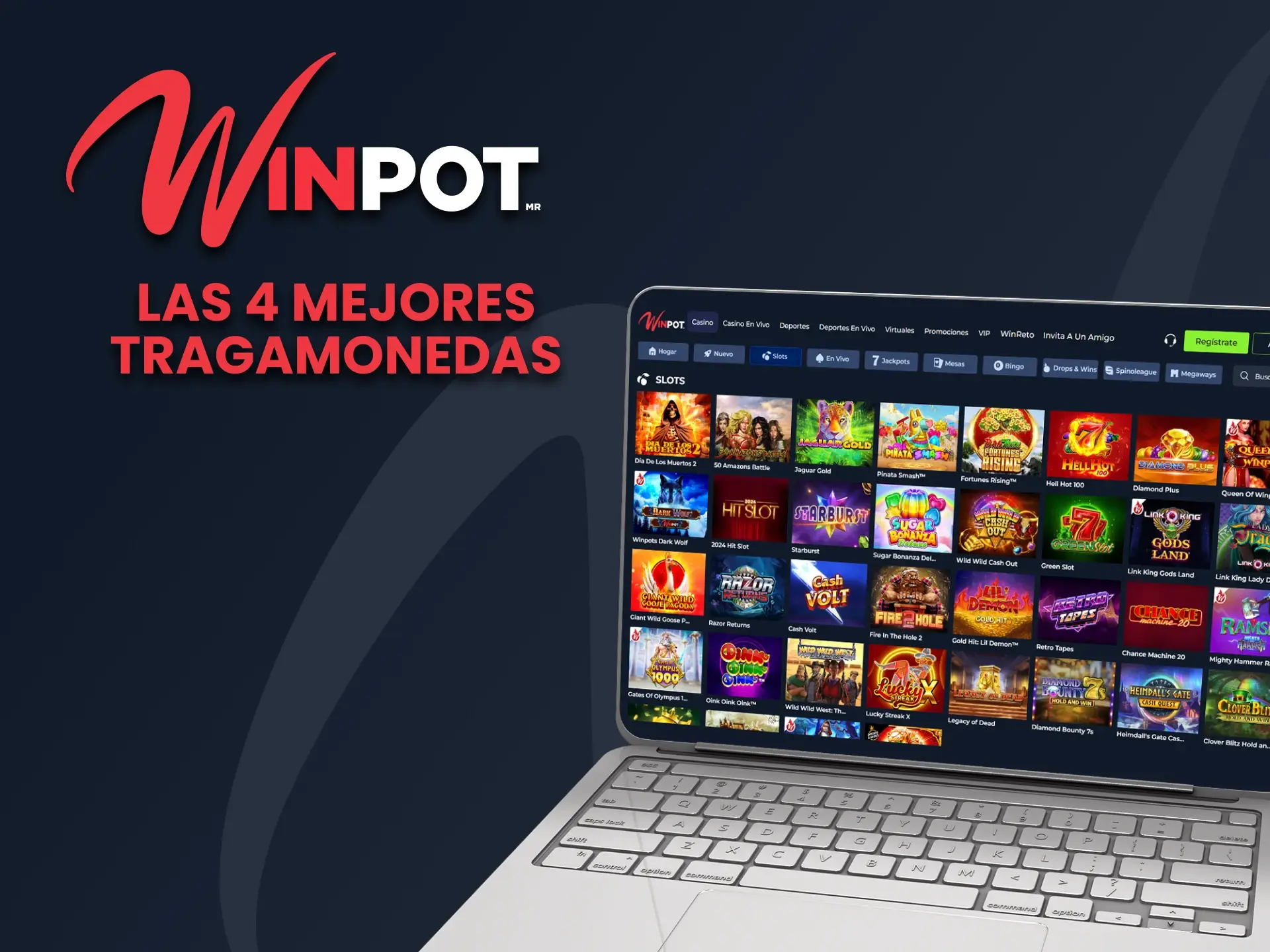 Explore la información sobre las mejores tragaperras disponibles en Winpot Casino.