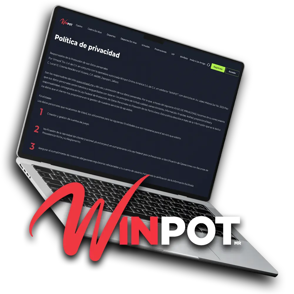 Winpot es un casino con licencia que le garantiza total seguridad y protección de sus datos.