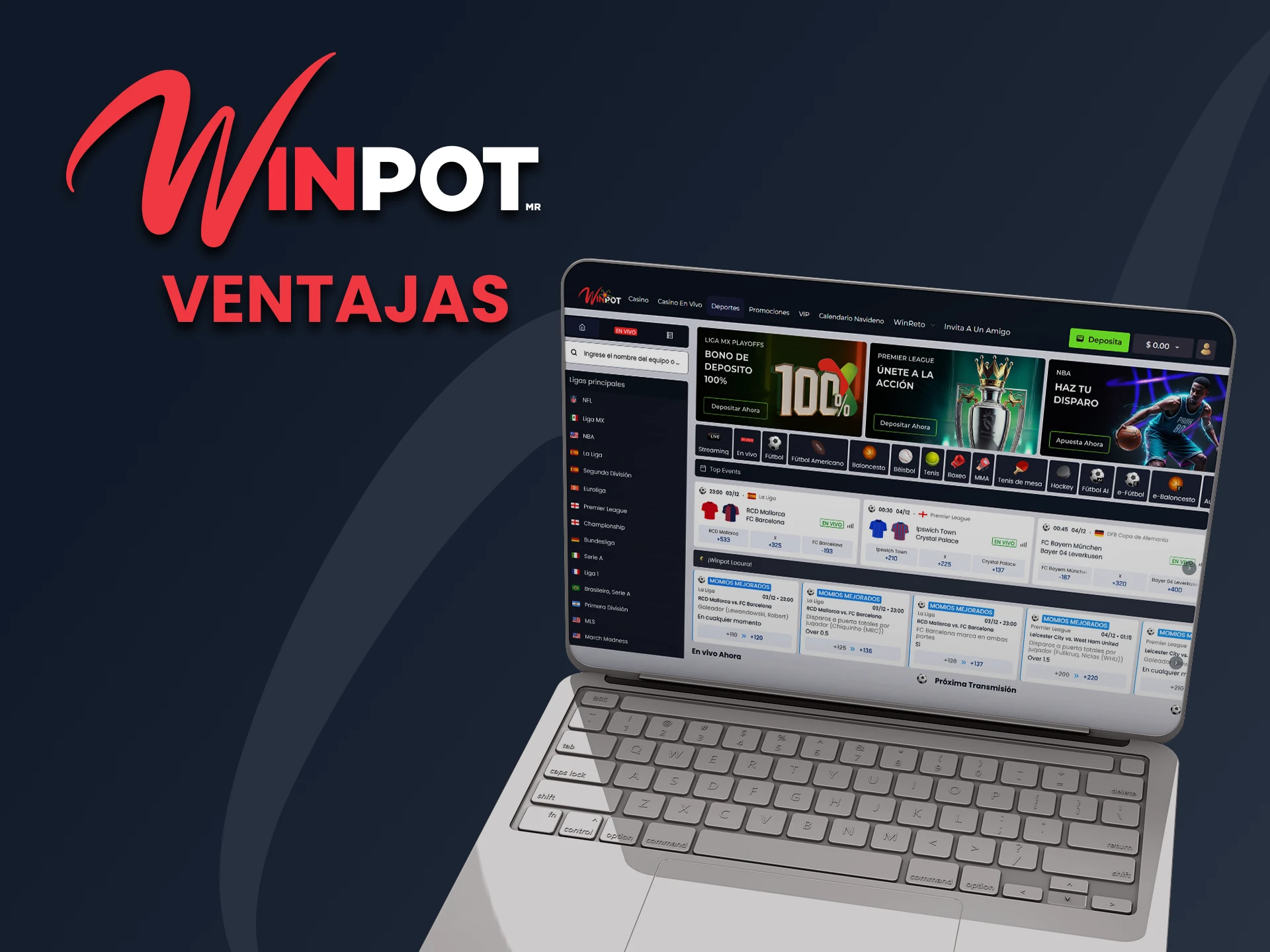 Te contamos los beneficios de las apuestas deportivas de Winpot.