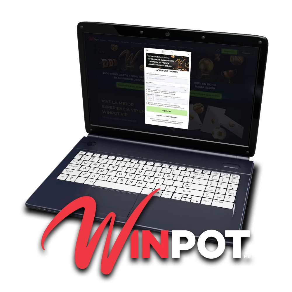 Le informaremos sobre cómo registrarse en Winpot.