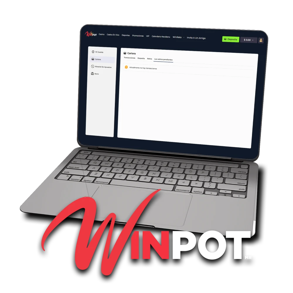 Le informaremos sobre cómo retirar fondos a Winpot.