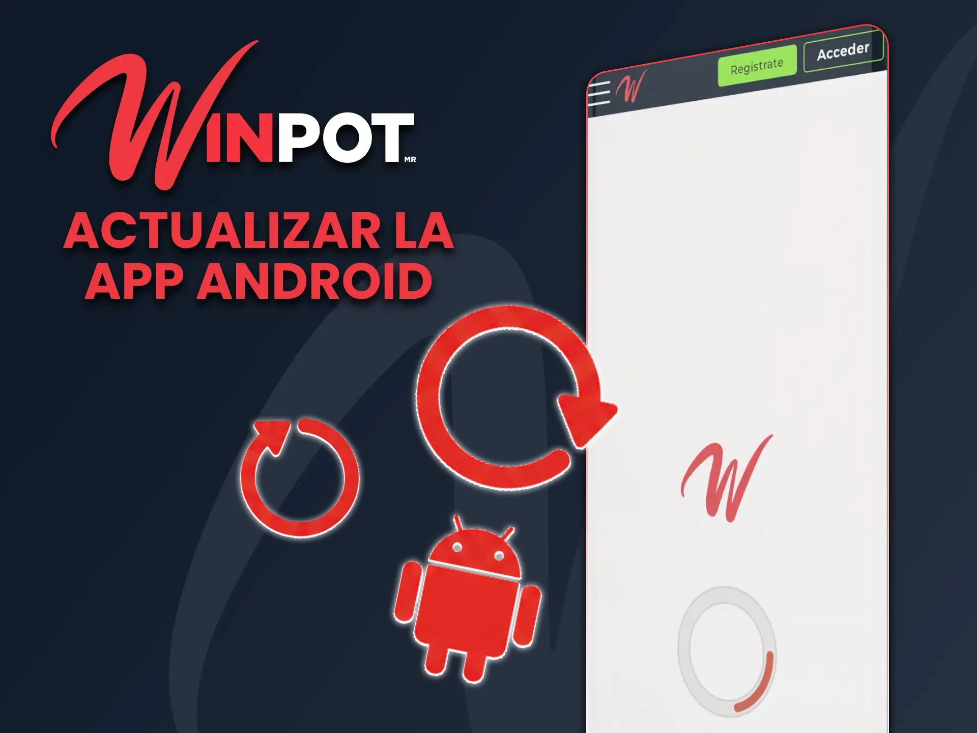 Actualiza la aplicación Winpot para estar al día de las últimas noticias del casino.