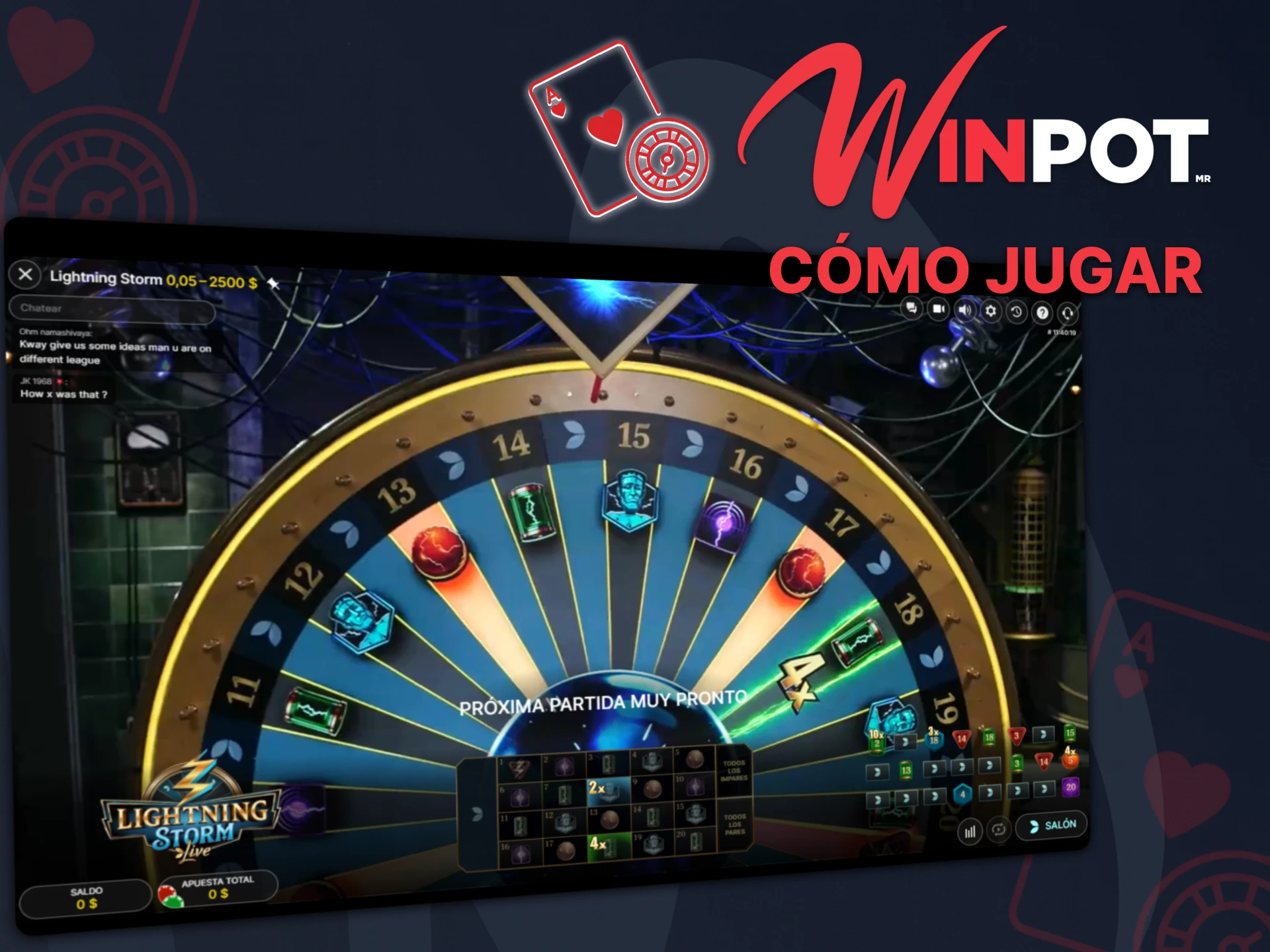 Le diremos cómo empezar a jugar juegos de casino en vivo en Winpot.