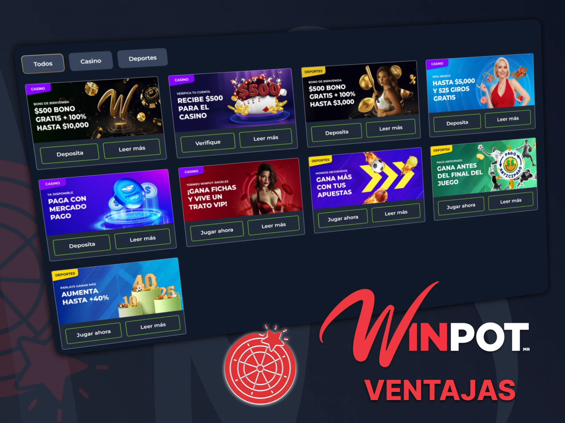 Le informaremos sobre los beneficios de jugar juegos de casino en vivo en Winpot.