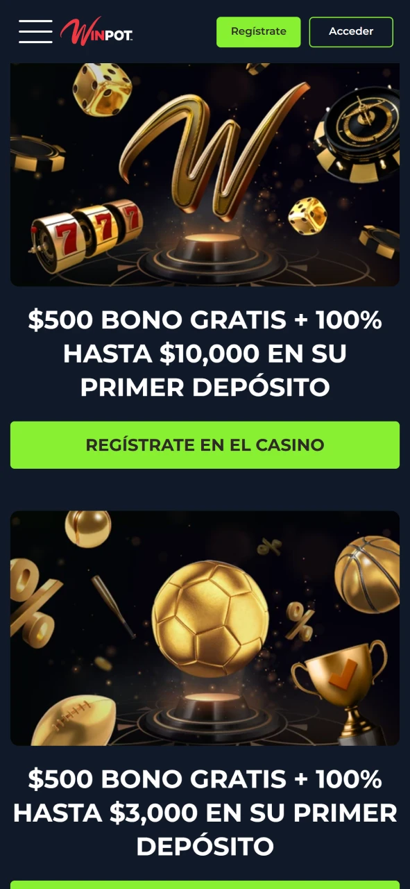 Explora la plataforma oficial de Winpot México con apuestas seguras y rápidas.