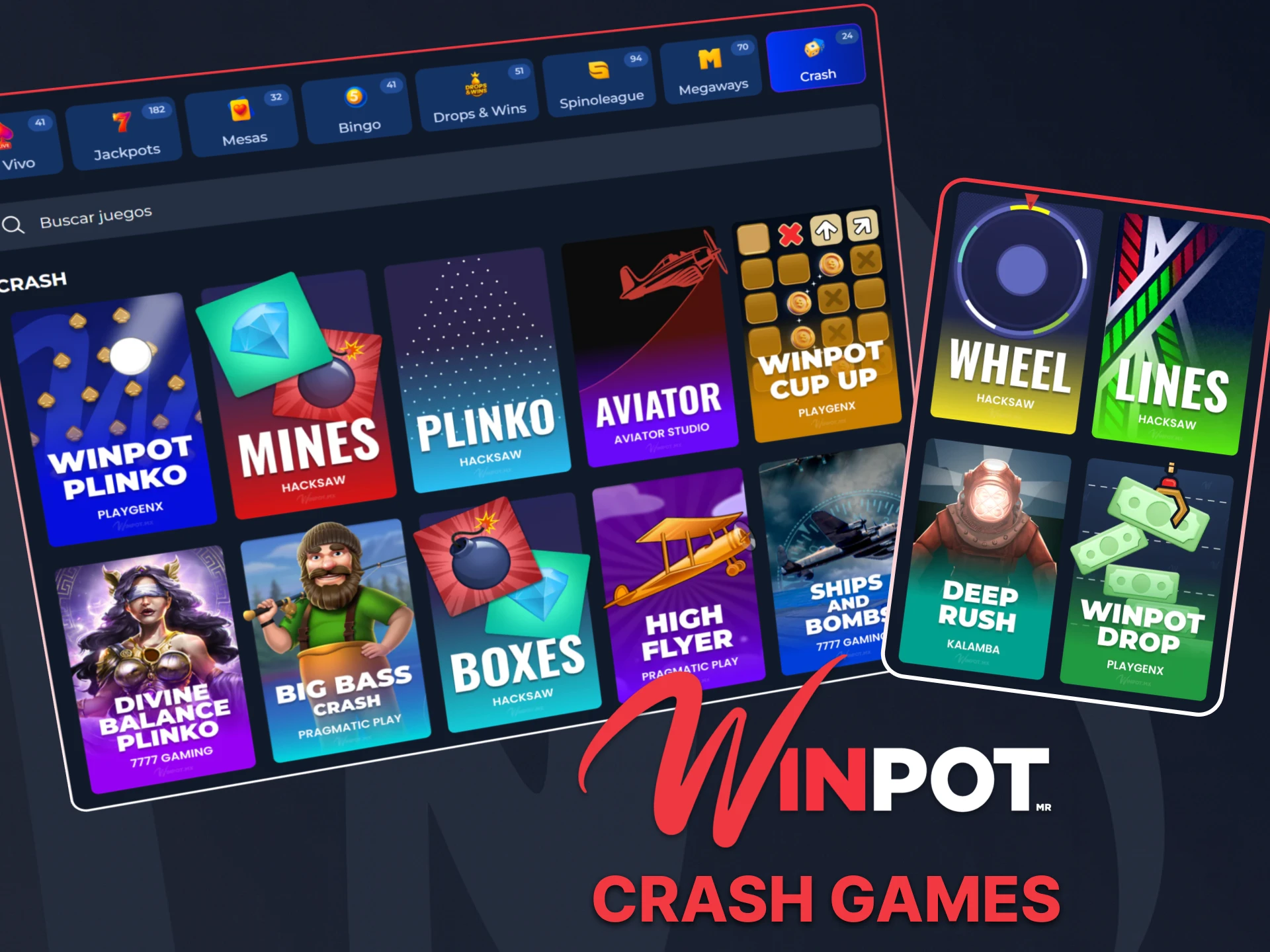 Vive juegos crash de ritmo rápido y retiros estratégicos, donde decides cuándo salir antes de que caiga el multiplicador.