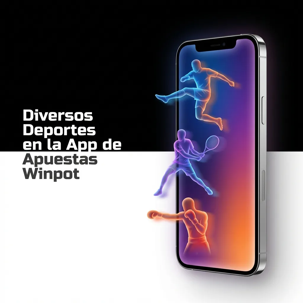 Winpot betting app interface showing multiple sports options including soccer, basketball, tennis, and esports for live wagering