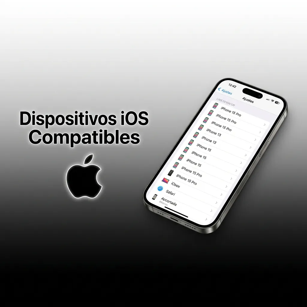 Lista de modelos iPhone X a 15 y iPad compatibles con la aplicación iOS